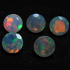 8mm -The Most Best High Quality in The World - Ethiopian Opal - Super Sparkle Faceted Cut Stone Every Pcs Have Amazing Full Flashy Multy Fire - 5pcs